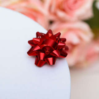 Бант-звезда №3,5, простой металик, микс. Ценаза 1 шт. 8