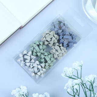 Бант-звезда №3,5, с блестками, микс. Цена за 1 шт. 4