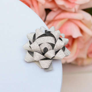 Бант-звезда №3,5, с блестками, микс. Цена за 1 шт. 7