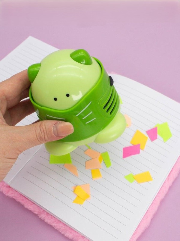 Настольный мини-пылесос 'Cute kitten', зеленый