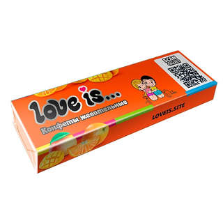 Жевательная конфета 'Love is', манго-апельсин