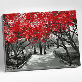 Картина по номерам 'Красная сакура' 50х40 см, Molly