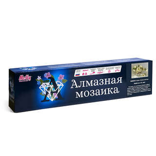 Алмазная мозаика 'Бузин: Белые розочки' 40х50 см 2