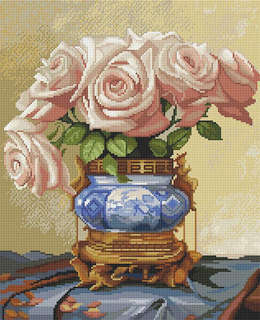 Алмазная мозаика 'Бузин: Восточные розы' 40х50 см 1