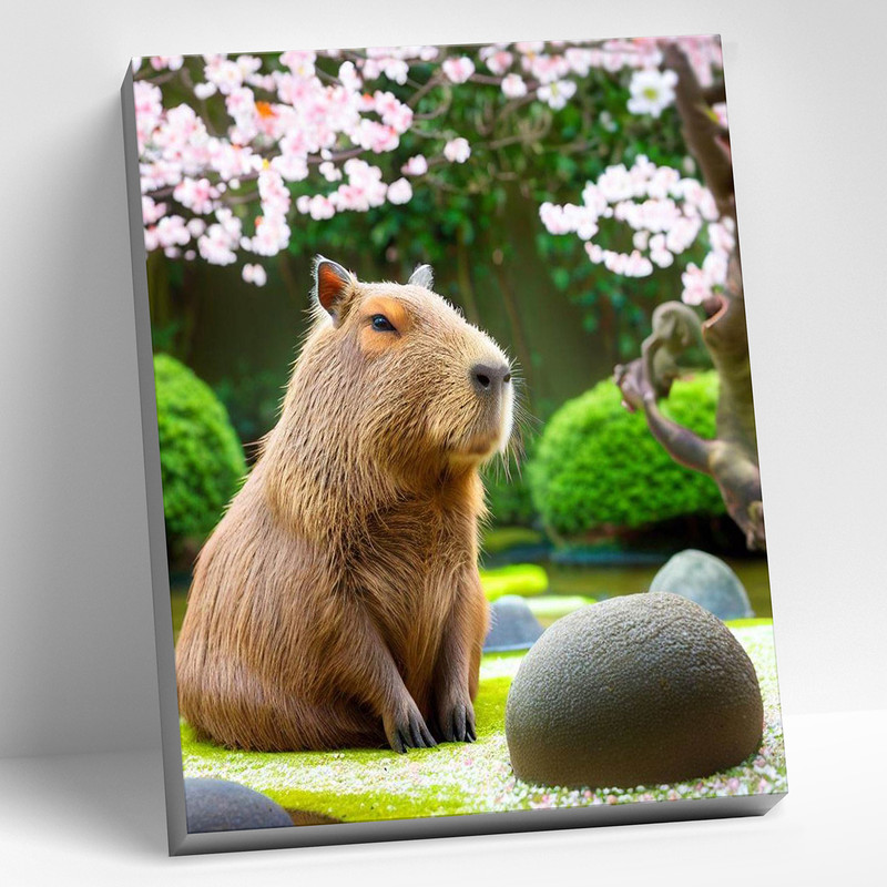 Картина по номерам 'Капибара' 40х50 см, Molly