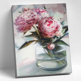 Картина по номерам «Пионы в вазе», 40х50 см 1