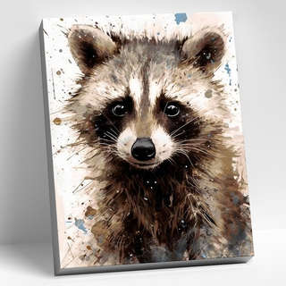 Картина по номерам «Малыш енот», 40х50 см 1