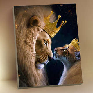 Картина по номерам с поталью 'Королевская любовь' 40х50 см, Molly 1