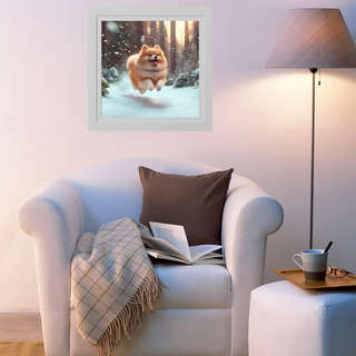 Картина по номерам «Померанский шпиц», 30х30 см 3