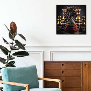 Картина по номерам с поталью «Игра властителя», 30х30 см 4