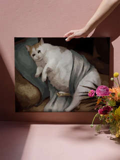 Картина по номерам 'Толстый кот' 40х50 см 2