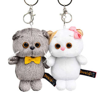 Брелоки Кот Басик и Кошечка Ли-Ли 'Щечка к щечке' с магнитами 5