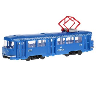 Трамвай, 24 см, пластик, Технопарк 3