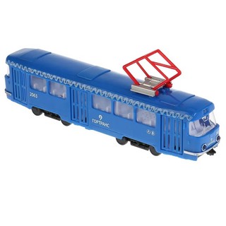 Трамвай, 24 см, пластик, Технопарк 4