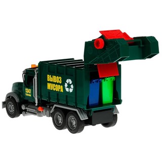 Мусоровоз, 35 см, пластик, Технопарк 666-53P 5