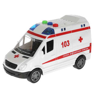 Скорая помощь Mercedes, 14.5 см, модель металлическая, Технопарк 2