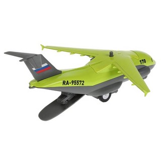 Самолет транспортный, 20 см, модель металлическая, Технопарк PLANE-20SL-GN 3