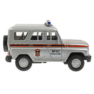 УАЗ ХАНТЕР МЧС, 12 см, модель металлическая, Технопарк HUNTER-SPE-SL 3