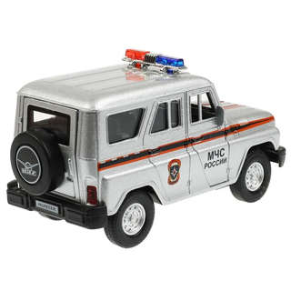 УАЗ ХАНТЕР МЧС, 12 см, модель металлическая, Технопарк HUNTER-SPE-SL 4