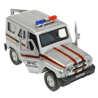 УАЗ ХАНТЕР МЧС, 12 см, модель металлическая, Технопарк HUNTER-SPE-SL 5