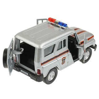 УАЗ ХАНТЕР МЧС, 12 см, модель металлическая, Технопарк HUNTER-SPE-SL 6