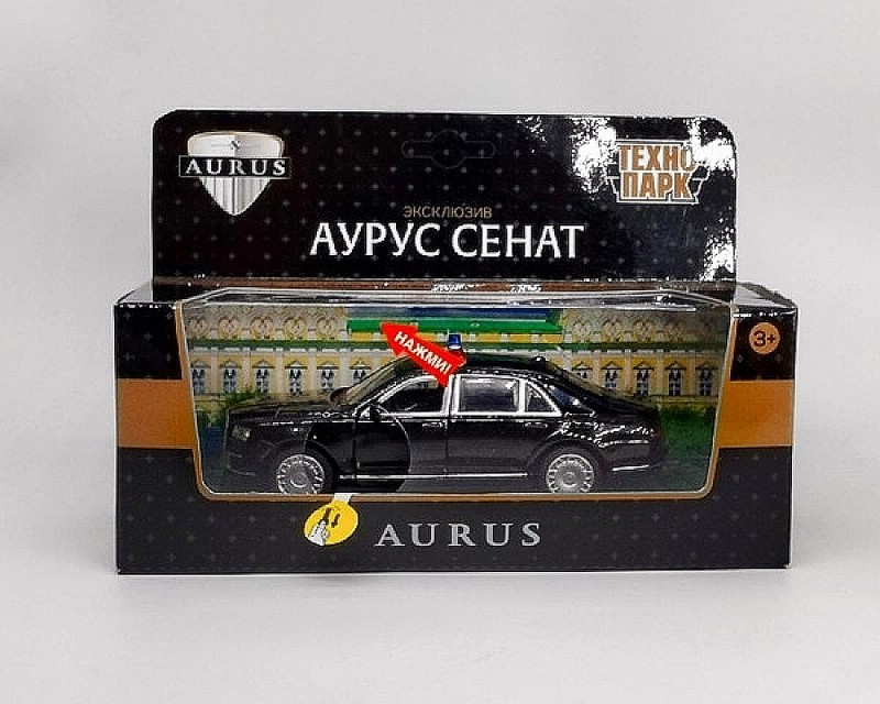 Аурус Сенат, 13.5 см, модель металлическая, Технопарк SENAT-13SL-BK-WOD