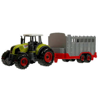 Трактор с прицепом 22 см, модель металлическая, ТехноПарк 2