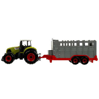 Трактор с прицепом 22 см, модель металлическая, ТехноПарк 4