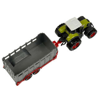 Трактор с прицепом 22 см, модель металлическая, ТехноПарк 5