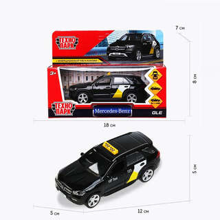Mercedes-Benz GLE 2019 Такси, 12 см, модель металлическая, Технопарк 5