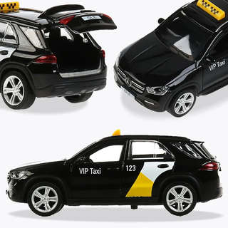Mercedes-Benz GLE 2019 Такси, 12 см, модель металлическая, Технопарк 6