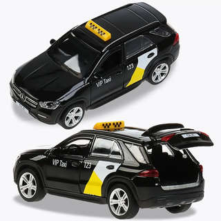 Mercedes-Benz GLE 2019 Такси, 12 см, модель металлическая, Технопарк 7