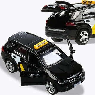 Mercedes-Benz GLE 2019 Такси, 12 см, модель металлическая, Технопарк 10