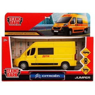 Машина Citroen Jumper Дети, 14 см, модель металлическая, Технопарк 2