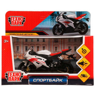 Спортбайк, 11 см, модель металлическая, Технопарк 2004I099-R1 2