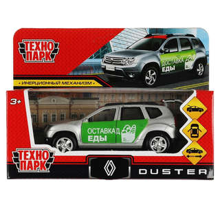 Рено Дастер Доставка, модель металлическая, 12 см, Технопарк DUSTER-12-VKU 2