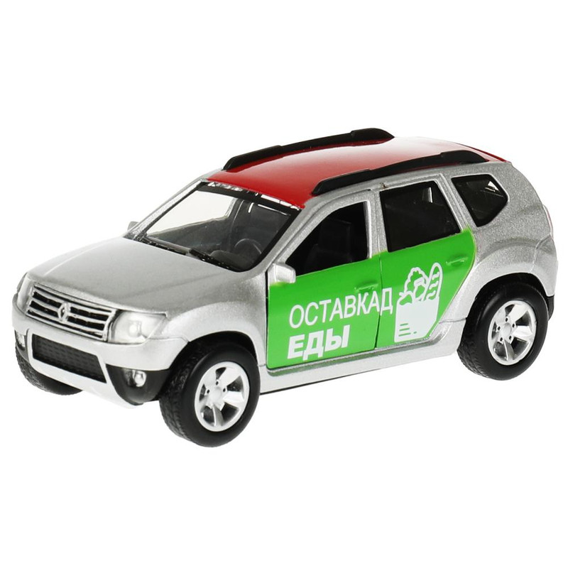 Рено Дастер Доставка, модель металлическая, 12 см, Технопарк DUSTER-12-VKU