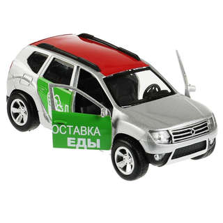Рено Дастер Доставка, модель металлическая, 12 см, Технопарк DUSTER-12-VKU 4