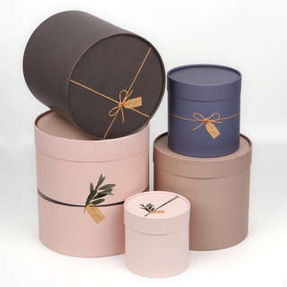 Коробка круглая подарочная 'Эко', цена за 1 коробку размером ...