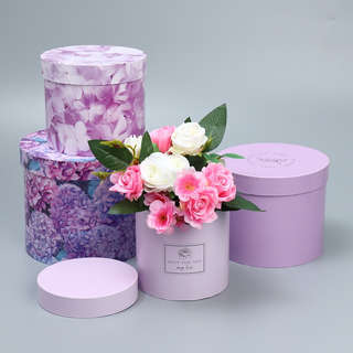 Коробка круглая «Лаванда» 16х16х14 см 2