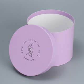 Коробка круглая «Лаванда» 18х18х15 см 2