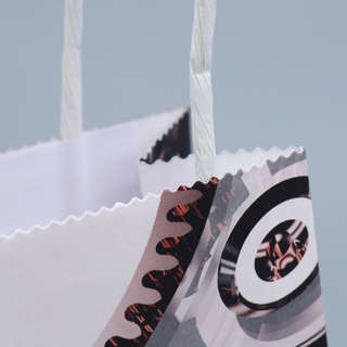 Пакет подарочный крафтовый, Present, 15 х 10 х 6 см 4