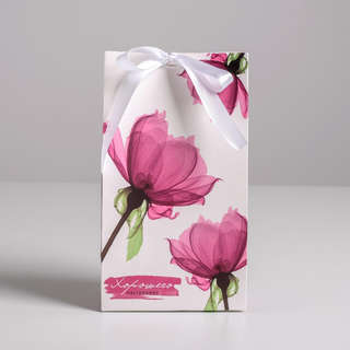 Пакет подарочный с лентой «Хорошего настроения», 13 х 23 х 7 см