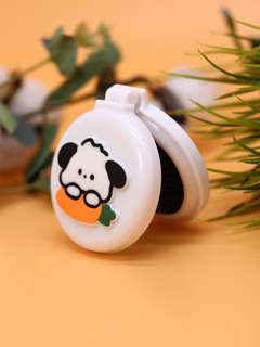 Расческа раскладная с зеркалом 'Dog carrot folding' 2