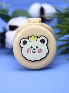 Расческа раскладная с зеркалом 'King bear folding'