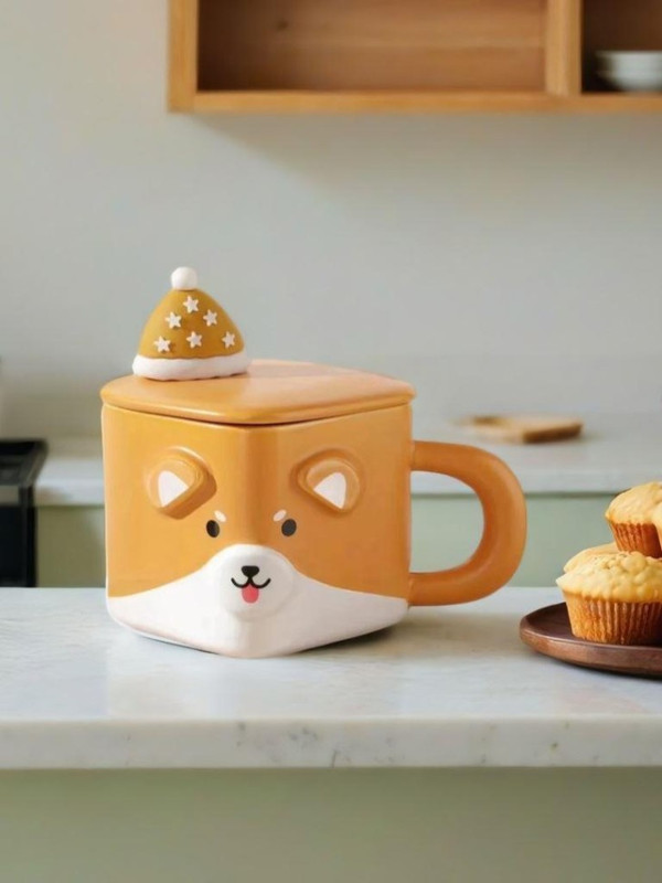 Кружка «Cubic animal, corgi» 350 мл, оранж