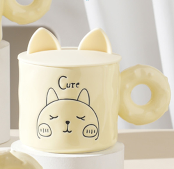 Кружка «Kitty cure» 420 мл, бежевый