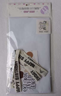 Упаковочный набор для подарков 'Happy moments' (2 листа, лент...