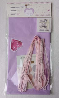 Упаковочный набор для подарков 'Magic of Love' (2 листа, лент...