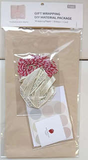 Упаковочный набор для подарков 'Red thread' (2 листа, лента, ...